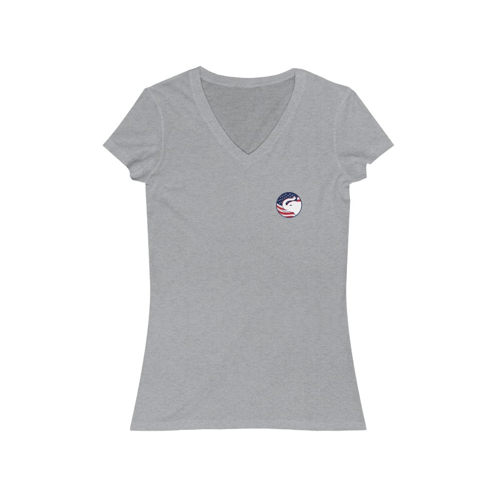 Women's V-Neck pew pew tee