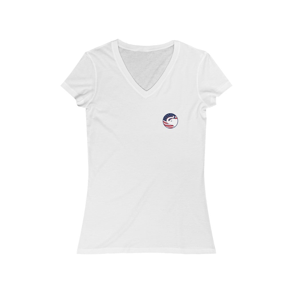 Women's V-Neck pew pew tee